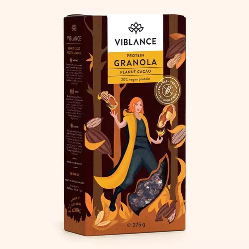 Granola Peanut Cacao Protein Fără Gluten | Viblance