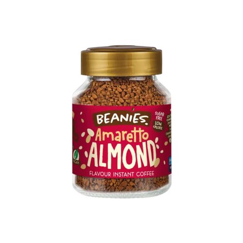 Cafea Instant cu Aromă de Migdale - Amaretto Almond, 50g | Beanies 