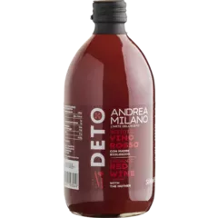 DETO BIO - OȚET de vin rosu organic nefiltrat  500ml