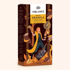 Granola Peanut Cacao Protein Fără Gluten | Viblance